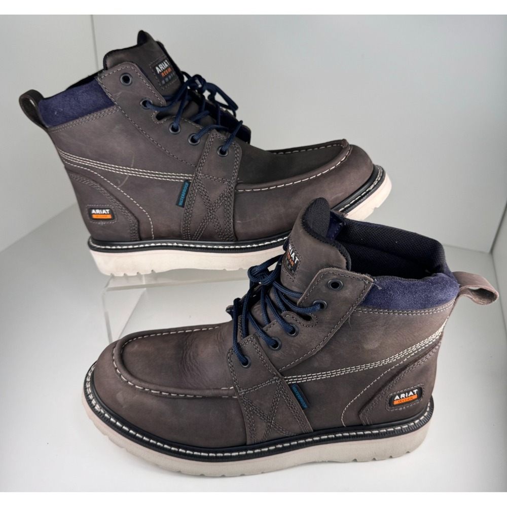 ARIAT Rebar EH Wedge Moc Toe Waterproof Work Boot Mens 8.5 Womens 10B 10035770